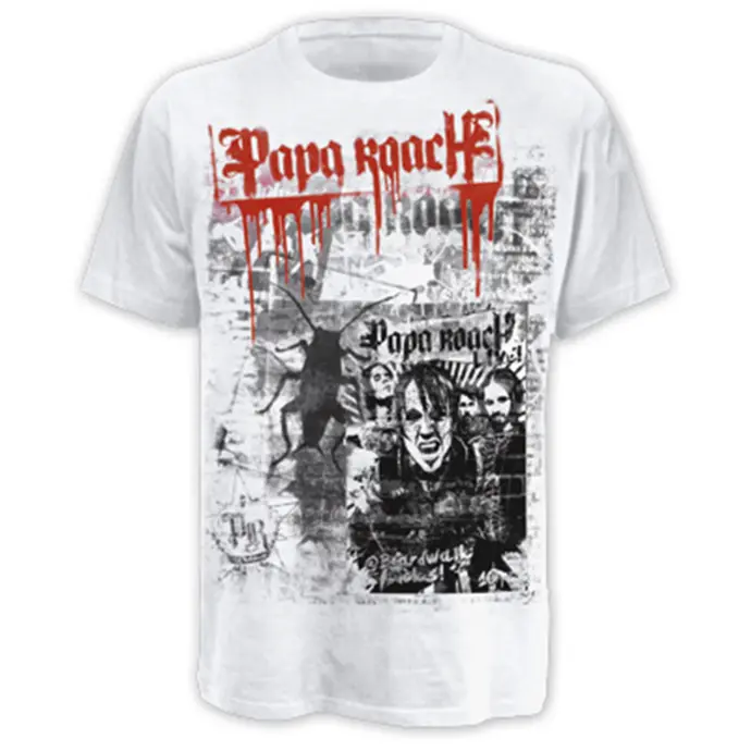 Papa Roach - News T-Shirt weiß