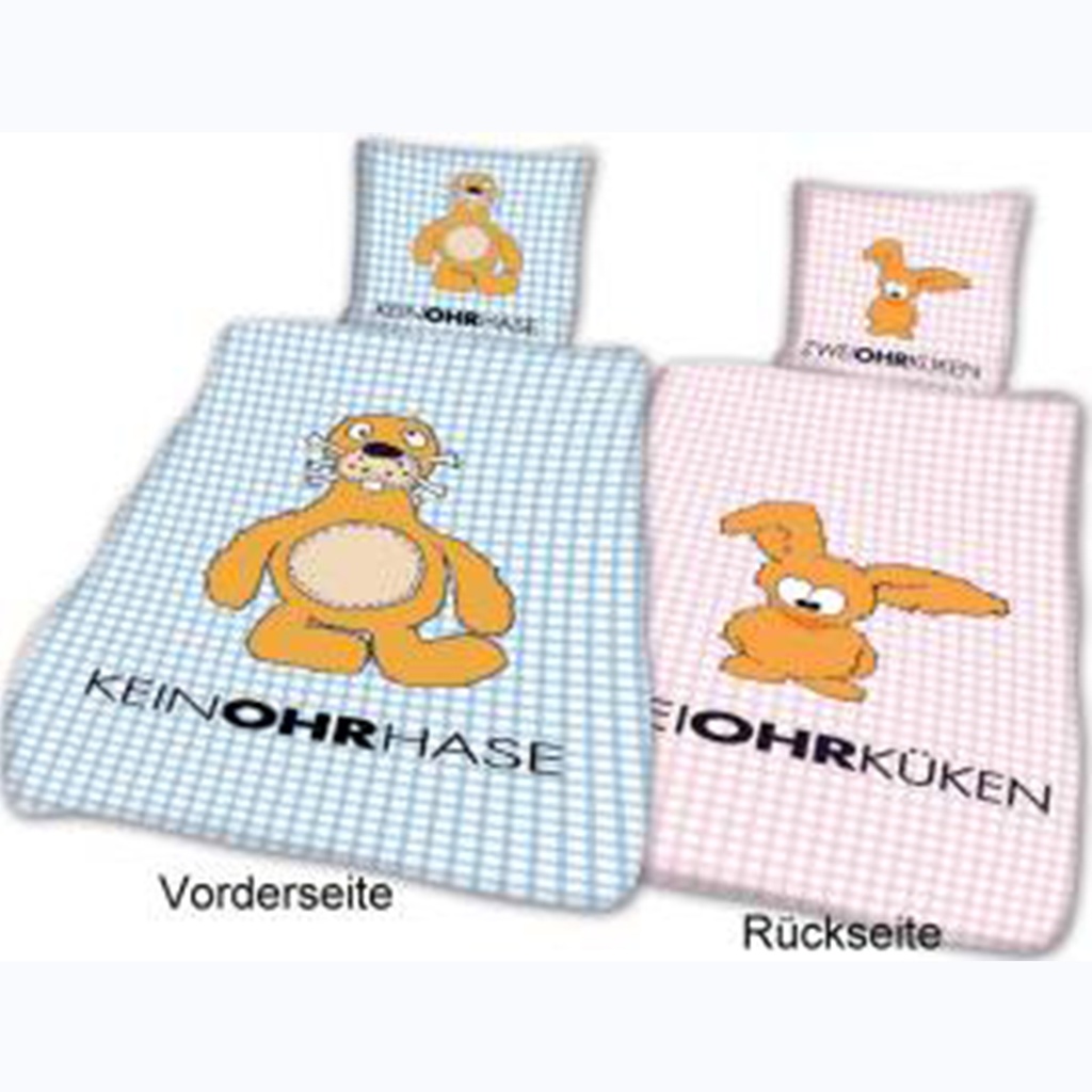 Keinohrhasen /Zweiohrküken Bettwäsche Wendebettwäsche