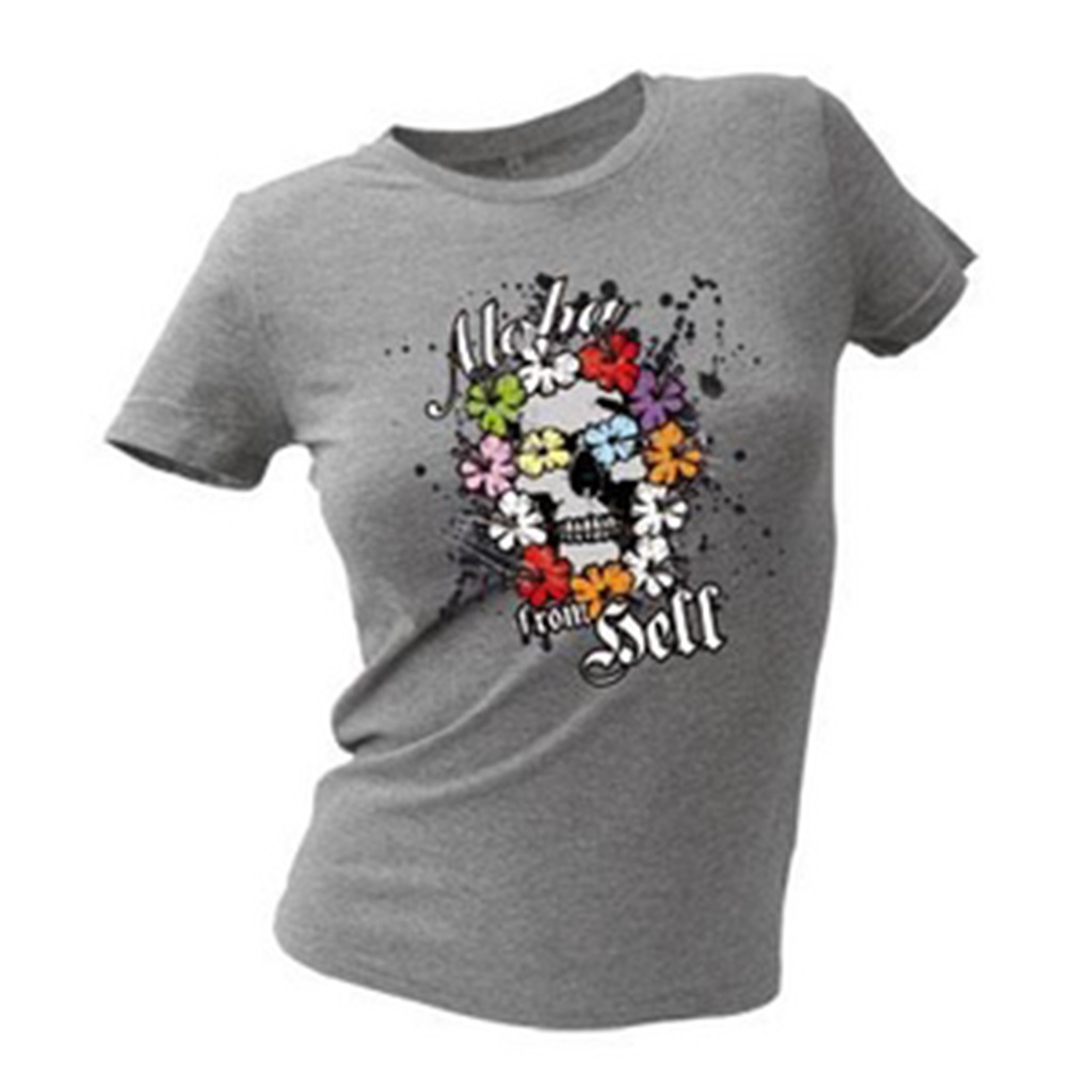 Aloha from Hell Skulls & Flowers